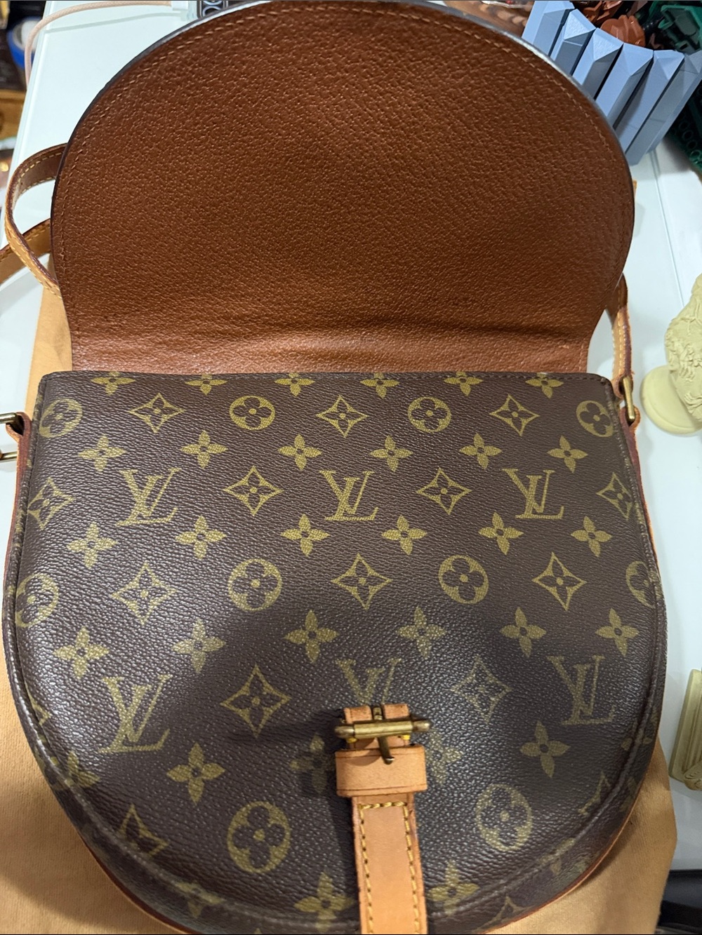 Louis Vuitton Monogram Canvas Crossbody Bag in Brown - Picture 7 of 16
